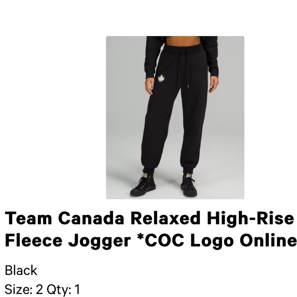 Lululemon Relaxed high rise fleece joggers